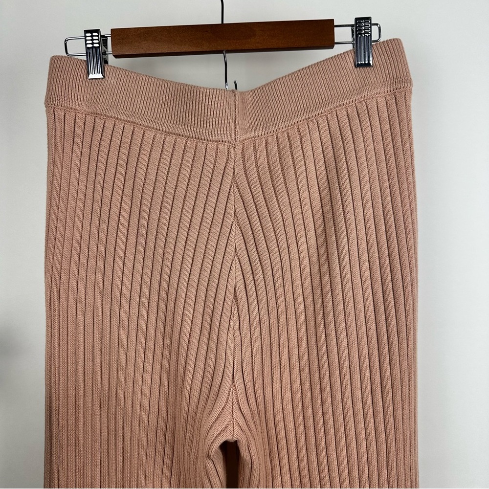 HAVEN Well Within Organic Cotton Cashmere Rib Knit Cropped Lounge Pants - Picture 9 of 12